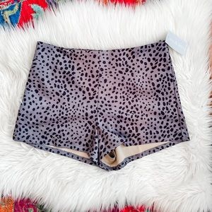 She + Sky Leopard Shorts